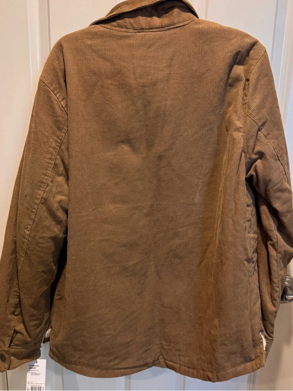 Sonoma Brown Corduroy Sherpa-Lined Shirt Jacket